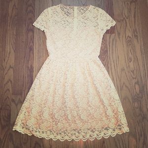 White lace dress